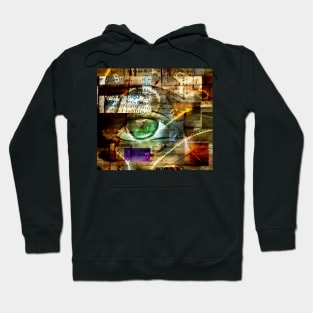 Green eye abstract Hoodie